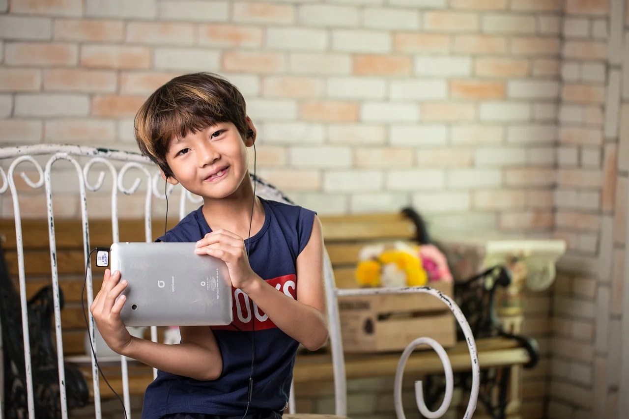 korean, child, device